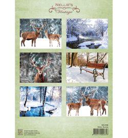Nellie decoupage sheet NEVI098 - Winter scenes