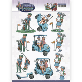 3D cutting sheet - Yvonne Creations - Funky Hobbies - Golf CD11608