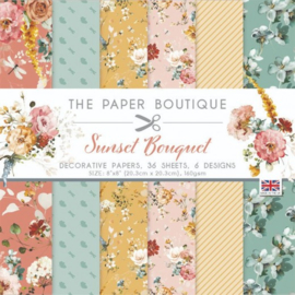 The Paper Boutique Sunset Bouquet 8x8 Paper Pad PB1704