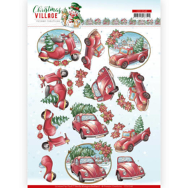 3D cutting sheet - Yvonne Creations - Christmas Village - Christmas Transportation CD11543