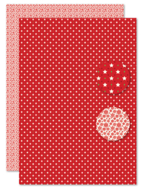 Nellie background sheet NEVA114 - Stars red