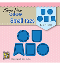 Shape Dies Blue Small tags SDB078