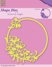 Nellie Snellen Shape Dies - Spring flowers Anemones SDL015
