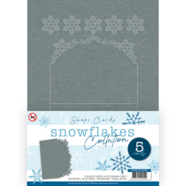 Card Deco Snowflake Collection - Shape Card Grey CDCOLSC10005