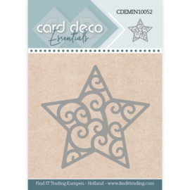 Card Deco Essentials - Mini Dies - 52 - Christmas Star CDEMIN10052