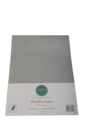 Metallic papier Zilver grijs  1103-002