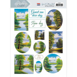 Special Cutting Sheet - Card Deco Essentials - Spring Landscapes - NL CD12046