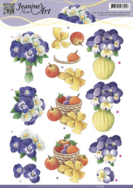 3D knipvel Jeanine's - Spring flowers 3 CD10853