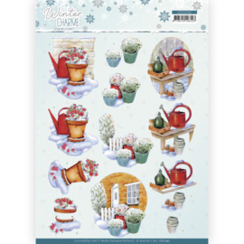 3D Cutting Sheet - Jeanine's Art - Winter Charme - Watering Can CD11742