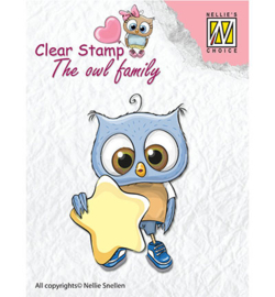 Nellie clear stamp The owl family CSO007
