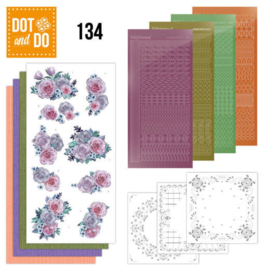 Dot and Do 134 - Purple Flowers DODO134