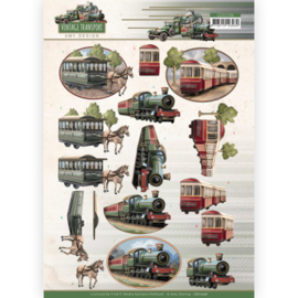 3D Cutting Sheet - Amy Design - Vintage Transport - Train CD11706