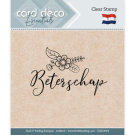 Card Deco Essentials - Clear Stamps - Beterschap CDECS059