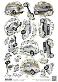3D knipvel - Amy Design - Wedding Cars CD11050