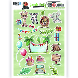 Push Out - Yvonne Creations - Jungle Party - Small Elements - B SB10742