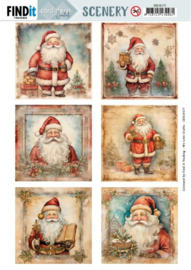 Push Out Scenery - Card Deco Essentials - Santa Square CDS10177