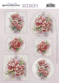 Scenery - Yvonne Creations - Aquarella - Wild Roses CDS10050