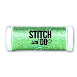 Stitch and Do Sparkles Embroidery Thread - Silver-Green SDCDS13
