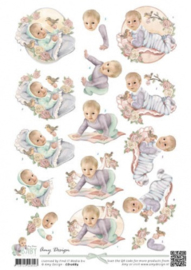 3D Knipvel - Amy Design - Baby Collection - Vintage baby CD10684