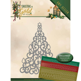 Dies - Amy Design - Christmas in Gold - Christmas Tree Hobbydots ADD10182