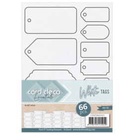 Card Deco Essentials - Tags - White CDETAG001