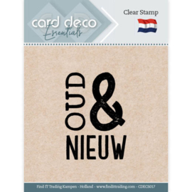 Card Deco Essentials - Clear Stamps - Oud & Nieuw  CDECS017