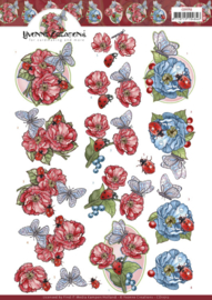 3D Cutting Sheet - Yvonne Creations - Ladybug and Butterfly CD11712