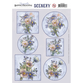 Scenery - Yvonne Creations - Aquarella - Field Flowers CDS10073