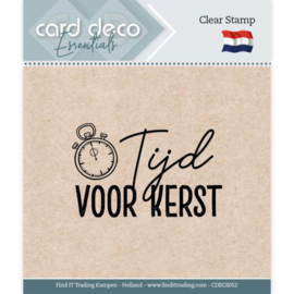 Card Deco Essentials - Clear Stamps - Tijd voor Kerst CDECS052