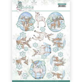 3D cutting sheet - Yvonne Creations - Winter Time - Deer CD11573