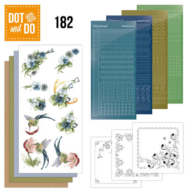 Dot and Do 182 - Precious Marieke - Blue Flowers DODO182