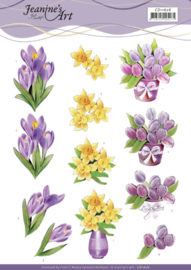 3D Cutting Sheet - Jeanine's Art - Spring Flowers CD11626