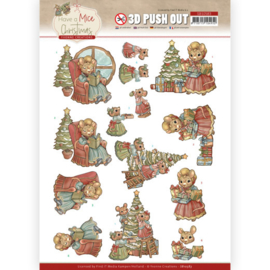 3D Push Out - Yvonne Creations - Have a Mice Christmas - Decorating SB10583