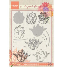 MD stempel Tiny's tulip (layering) TC0852