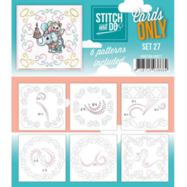 Stitch & Do - Cards only - 4k -  Set 27 COSTDO10027