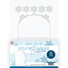 Card Deco Snowflake Collection - Shape Card White CDCOLSC10001