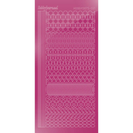 Hobbydots sticker - Mirror - Pink 021 STDM21F