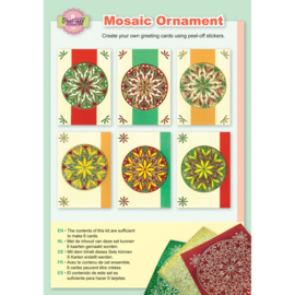 Mosaic ornament diamond bright colours 3.9417