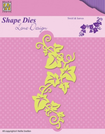 Shape Dies - Lene Design - Swirls & leaves SDL025
