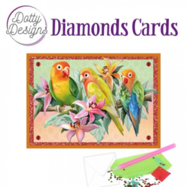 Dotty Designs Diamond Cards - Tropical Birds DDDC1082