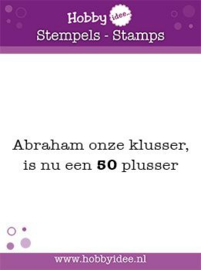 Stempel Abraham onze klusser, is nu een 50 plusser hi-stamp-0058