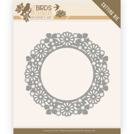 Dies - Jeanine's Art - Birds and Flowers - Flower Circle JAD10059