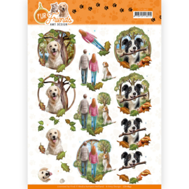 3D Cutting Sheet - Amy Design - Fur Friends - Walking the Dog CD11843