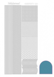 Hobby dots sticker mirror Turquoise 001 STDM01D