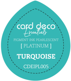 Card Deco Essentials Fast-Drying Pigment Ink Pearlescent Turquoise CDEIPL005