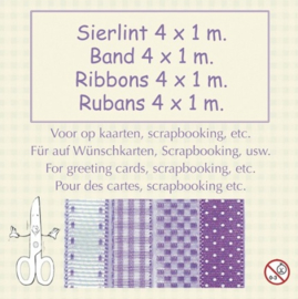 Lint assortiment violet 4 x 1 m. 86.8909