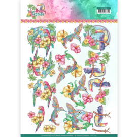 3D Knipvel - Yvonne Creations - Exotic Birds CD11333