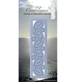 Joy Snij- embossing- borduurmal condoleance 6002/1008