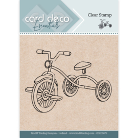 Card Deco Essentials - Clear Stamps - Tricycle CDECS079