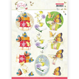 3D Cutting Sheet - Jeanine's Art - Butterfly Touch - Yellow Butterfly CD11662